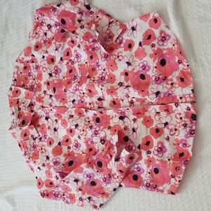 Women's floral linen shirt
